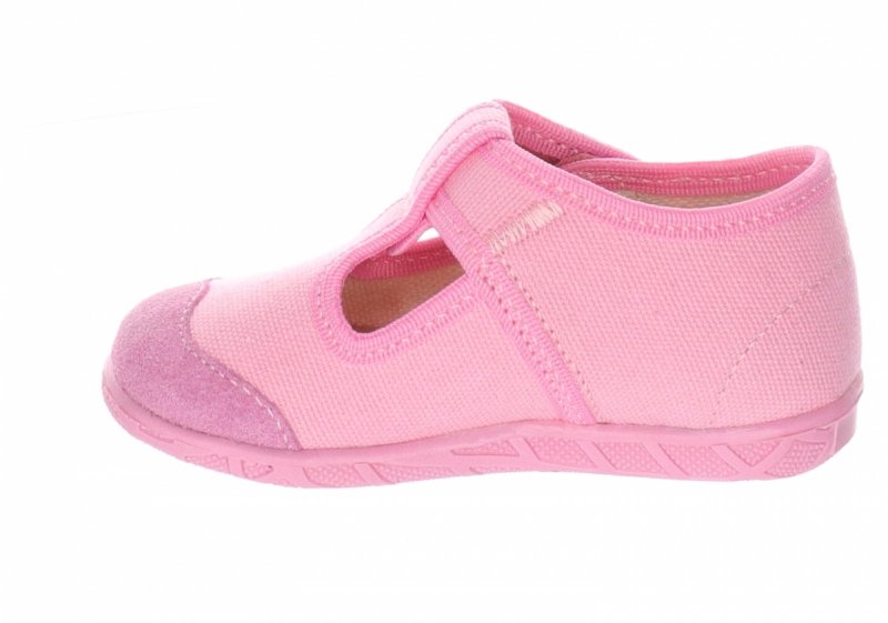  MILAMI 112-10 PINK kapcie dziewczęce różowe na rzep