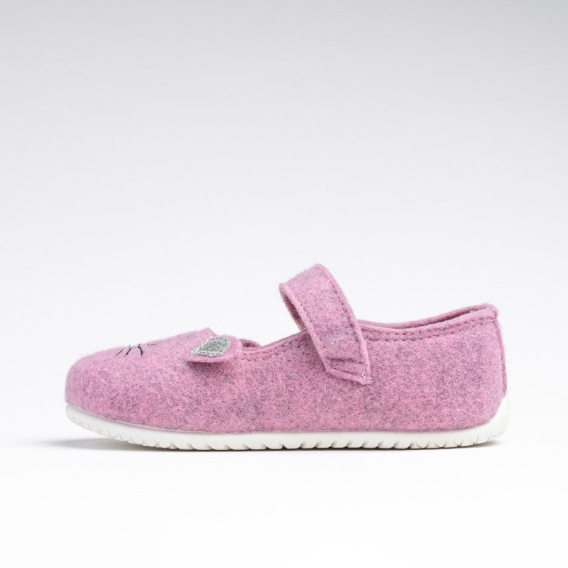 Wojtyłko 5P25098R kapcie dziewczęce filcowe na rzep