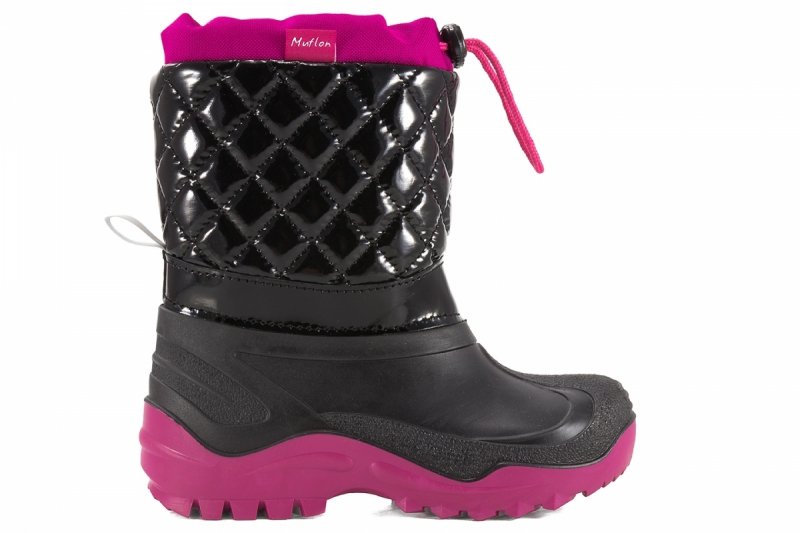 Śniegowce Muflon REN-BUT 22-468_-1535 czarny/amarant