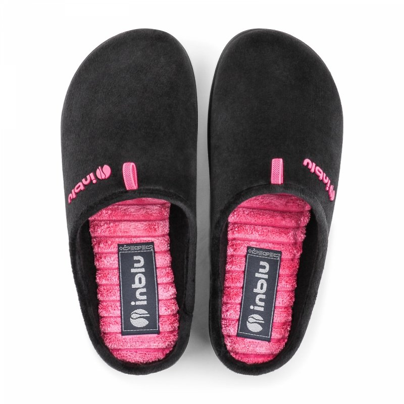 Inblu ET-37 kapcie damskie domowe czarne