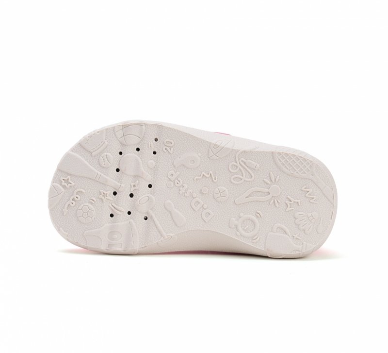 Tenisówki kapcie D.D.STEP BAREFOOT C086-51380AM Dark Pink na rzep