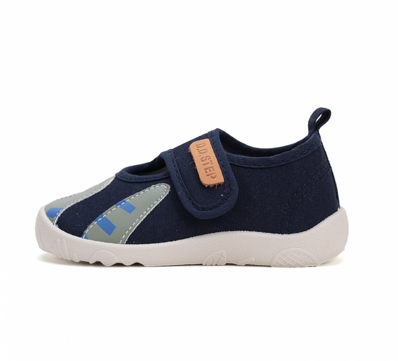 Tenisówki -kapcie D.D.STEP BAREFOOT C086-51628AM Royal Blue na rzep