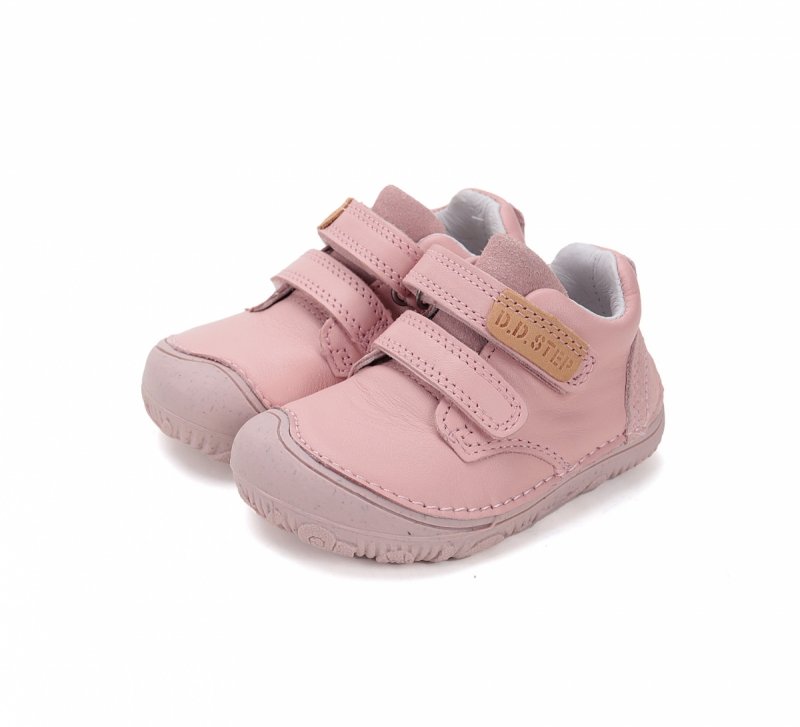Trzewiki D.D.STEP BAREFOOT S073-51761C PINK na rzepy