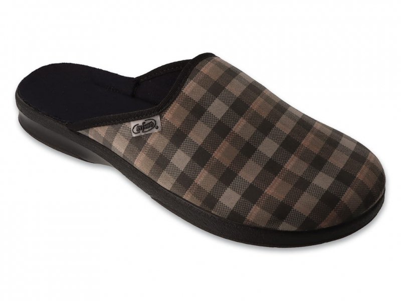 Befado 548M048 kapcie męskie brązowe
