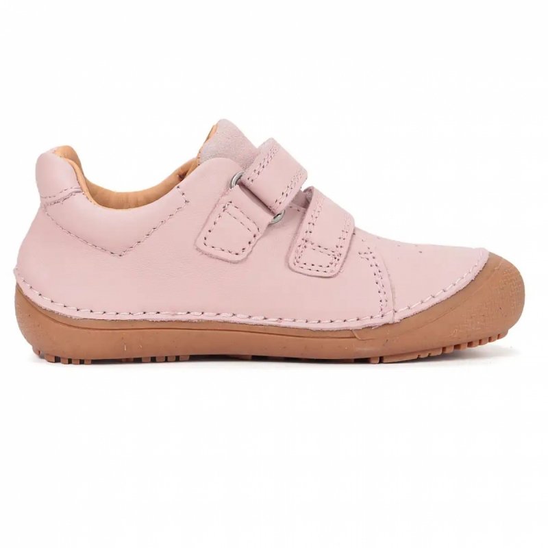 Trzewiki D.D.STEP BAREFOOT S063-61983DL Baby Pink na rzepy