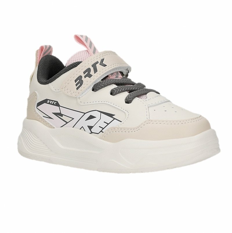 Buty sportowe SNEAKERSY BARTEK 8702514 BEŻOWE dziewczęce na rzep