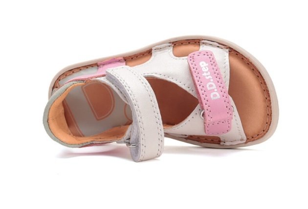 D.D.STEP G076-51334C White sandałki dziewczęce na rzepy