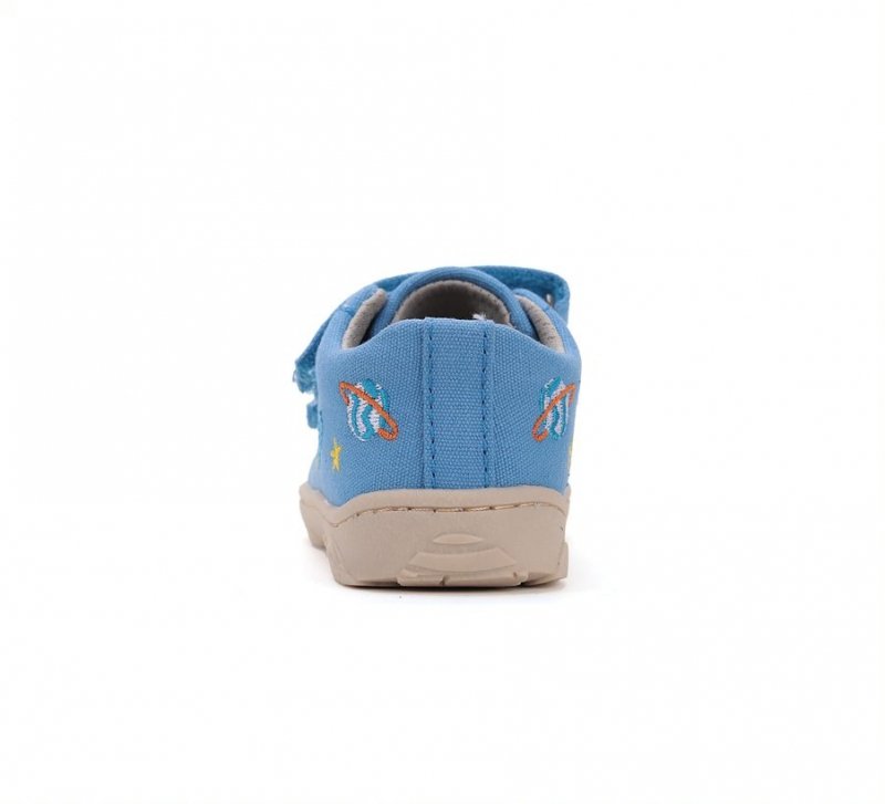Tenisówki D.D.STEP C077-51663M Bermuda Blue BAREFOOT na rzepy