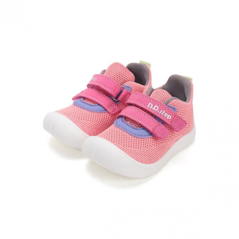 BAREFOOT Buty sportowe D.D.STEP F100-61859CL STRAWBERRY na rzepy