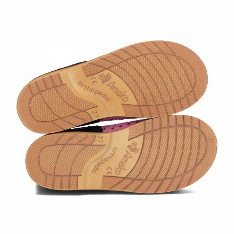 AMEKO 2020 buty profilaktyczno-korekcyjne róż pudrowy gwiazdki rzepy