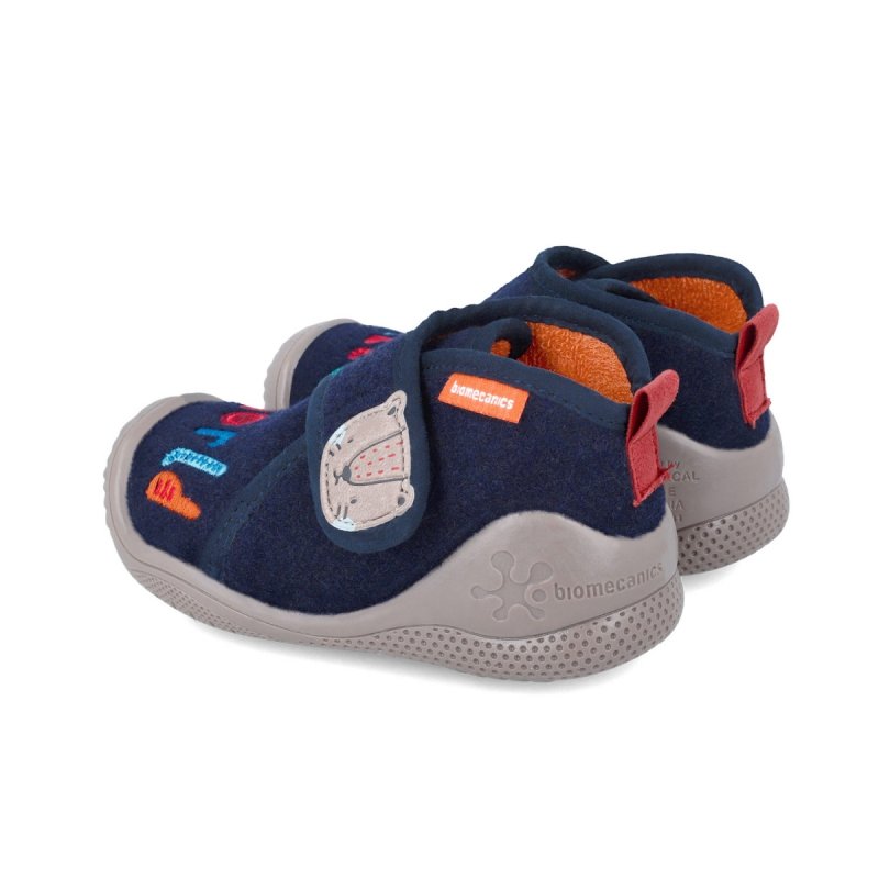 BIOMECANICS 241154-A089 AZUL MARINO kapcie tekstylne rzep