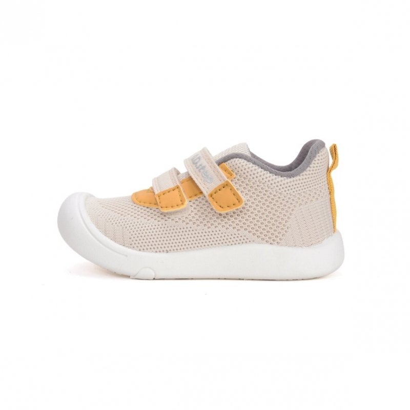 BAREFOOT Buty sportowe D.D.STEP F100-61859L CREAM na rzepy