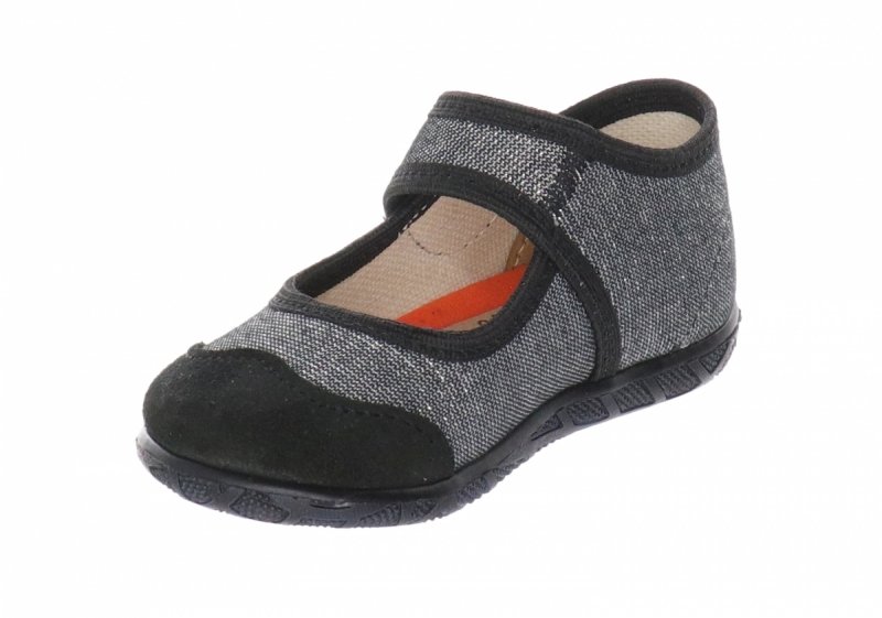 MILAMI 111 BR-19 SILVER kapcie dziewczęce na rzep