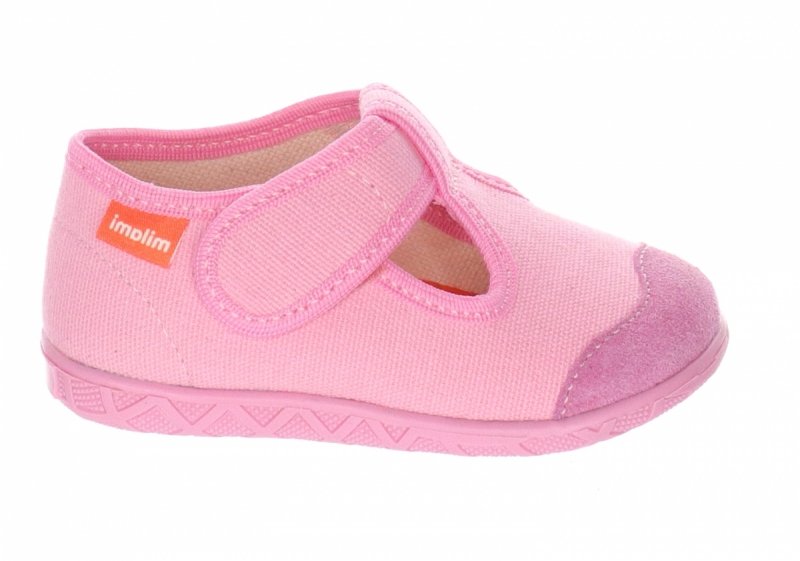  MILAMI 112-10 PINK kapcie dziewczęce różowe na rzep