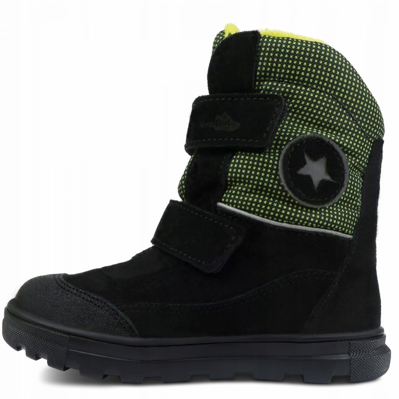 REN-BUT trzewiki zimowe 32-4377 REN-TEX czarny/zieleń