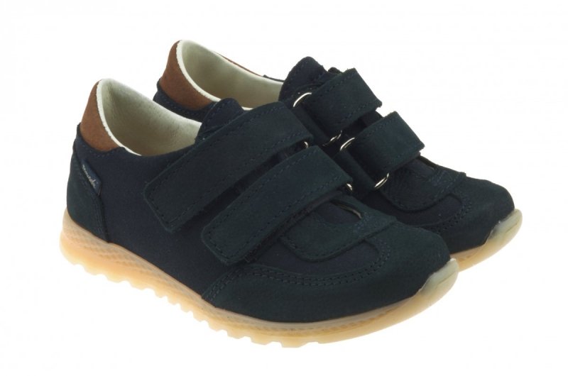 Półbuty Mrugała SAM 3344/9-77 3144/9-77 Blu na rzepy