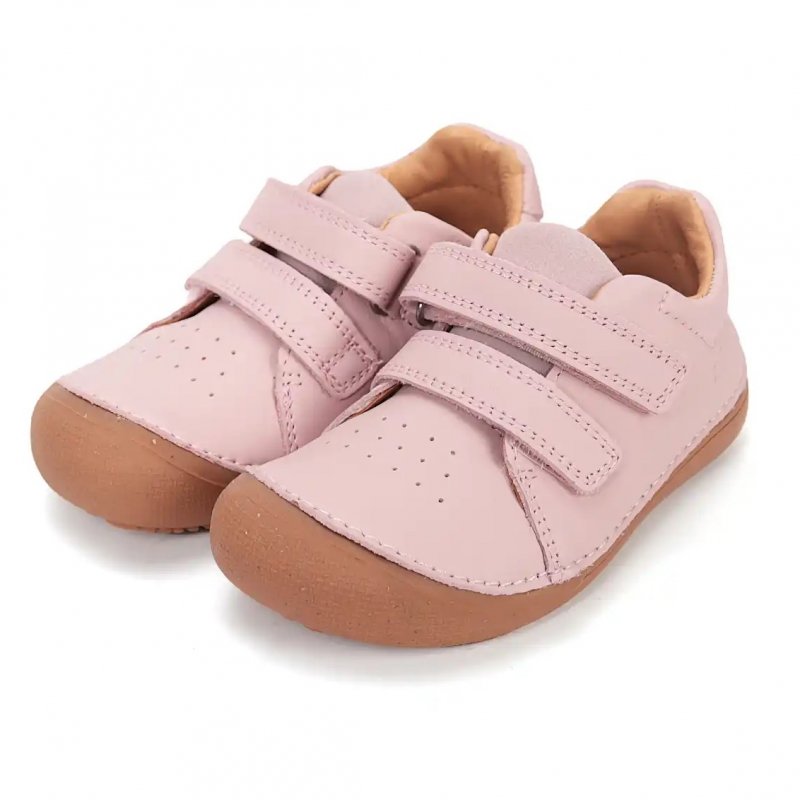 Trzewiki D.D.STEP BAREFOOT S063-61983DM Baby Pink na rzepy