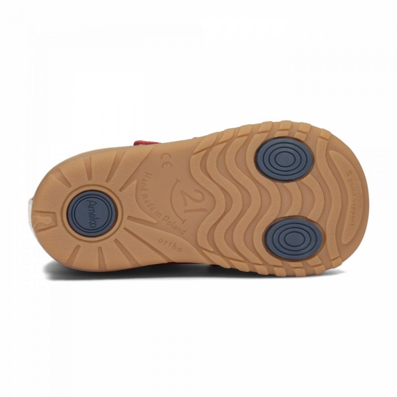 AMEKO Sandałki A7-Melon-Navy Pierwsze Kroczki 