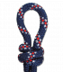 Kantar sznurkowy - WALDHAUSEN blue/white/red (ciemnoniebieski)