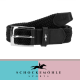 Pasek do spodni pleciony Sporty Logo Belt III SS25 - Schockemohle - black