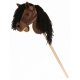 Koń na kiju Hobby Horse 80 cm - TEDDYKOMPANIET - brązowy
