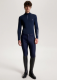 Koszulka męska ZIP THERMO SHIRT 1/4 - Tommy Hilfiger Equestrian - desert sky