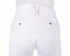 Bryczesy damskie z wysokim stanem KEA - QHP - white