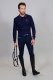Koszulka męska PABLO LS POLO AW23 - Harcour - navy