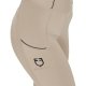 Legginsy damskie Classic Slim Fit Full Grip - EQUESTRO - piaskowe 