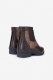 Sztyblety ze skóry syntetycznej dwukolorowe Kilkenny - HORZE - dark brown/light brown