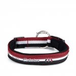 Smycz + obroża Eskadron CLASSIC SPORTS jesień-zima 2015 - darkred/white/black
