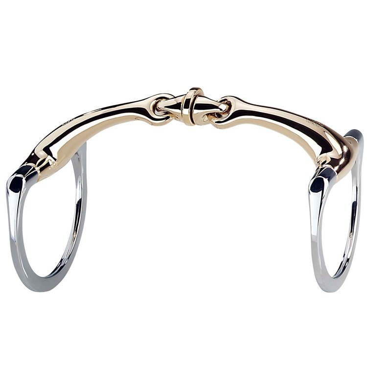 Wędzidło oliwkowe podwójnie łamane DYNAMIC RS WH ULTRA 16mm