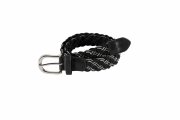 Pasek pleciony SS22 - Pikeur - black