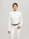 Bluzka konkursowa damska CHARLOTTE BUTTON-UP - Tommy Hilfiger Equestrian - optic white