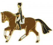 Znaczek ozdobny gniadosz w galopie 