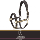 Kantar FAUX LEATHER DOUBLE PIN Heritage AW 25/26  - Eskadron - black truffle 