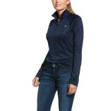 Bluzka damska SUNSTOPPER 2.0 SS20 - ARIAT - navy dot