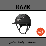  Kask Star Lady Chrome WG11 - KASK - czarny Swarovski galuchat - roz. 53-56