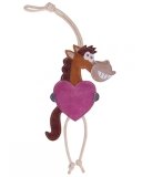 Zabawka dla konia zamszowa - QHP - valentine pink
