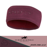 Opaska damska GLOSSY HEADBAND jesień-zima 2022/23 - Schockemohle - wine