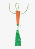 Zabawka dla konia z siatką na siano - QHP - carrot