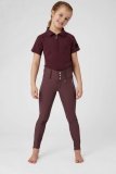 Bryczesy młodzieżowe z wysokim stanem ANDREA - Horze - Burgundy Red Mahogany