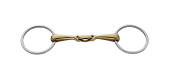 Wędzidło zwykłe 2x łamane 16mm Copper Plus- Sprenger