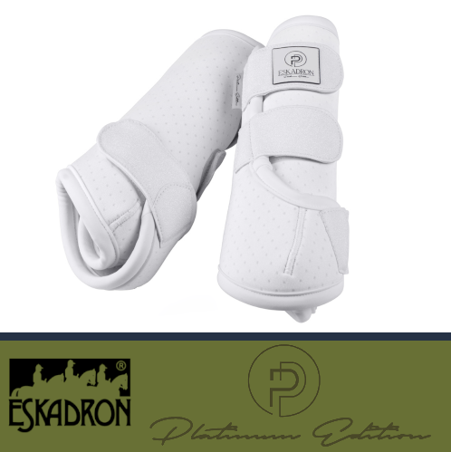 Ochraniacze tył PRO DRESSAGE HIND Platinum 2024 - Eskadron - white 
