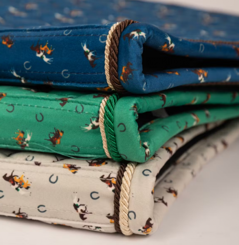 Potnik Pad Velvet Horse printing Show - Kentucky - beige