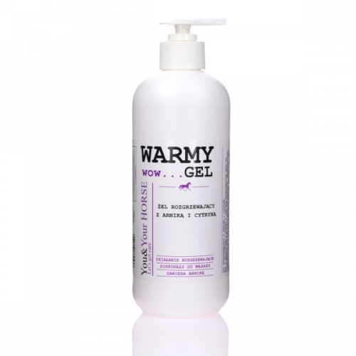 WOW... WARMY GEL ARNICA AND LEMON WARMING GEL - żel rozgrzewający z ekstraktem z arniki i cytryny 500ml - YOU&amp;YOUR HORSE