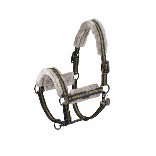 Kantar DOUBLE PIN GIRTH FAUX FUR Platinum 2024 - Eskadron - moss green
