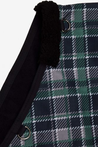 Derka padokowa z podszyciem 1200D NEVADA - Horze - dark navy/stormy green
