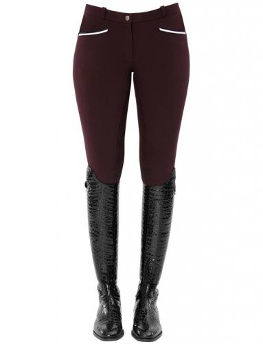 Bryczesy damskie RICARDA Full Grip - Spooks - burgundy