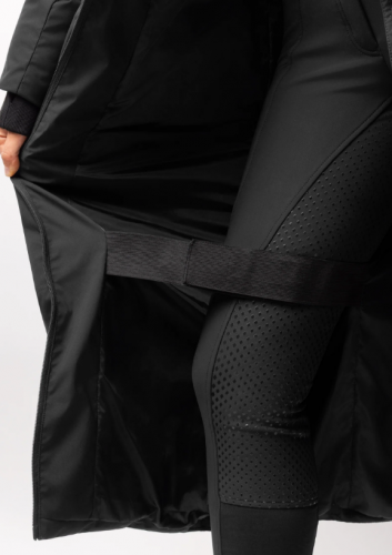 Długi płaszcz damski PALOMA - HORZE - black